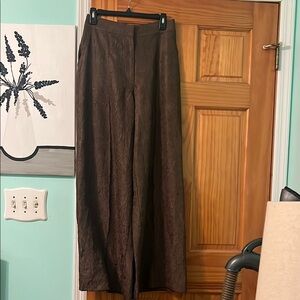 Brown Wide-Leg Pants